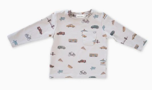Charlie Long Sleeve Jersey Tee | City Vibes | 6-7Y