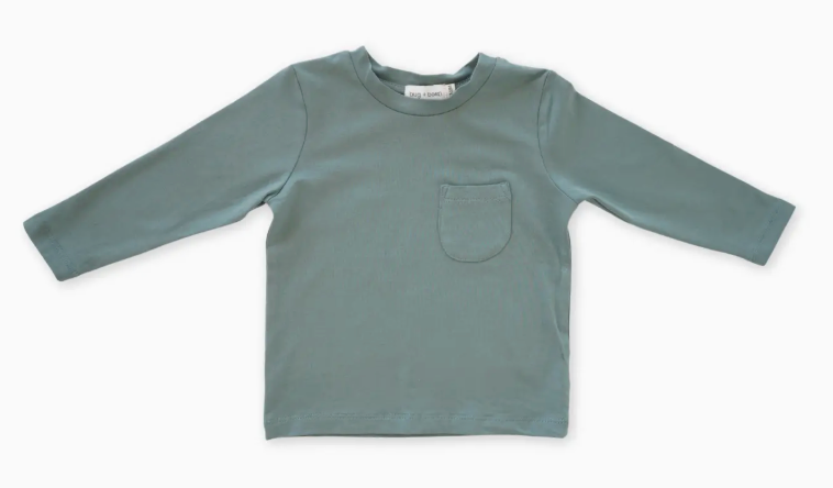 Charlie Long Sleeve Jersey Tee | Thyme | 4-5Y