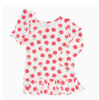 L/S Ruffle Bottom Tee - Snow White | Snow White / Girl / 5