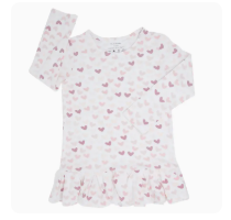 L/S Ruffle Bottom Tee - Emma | Emma / Girl / 6