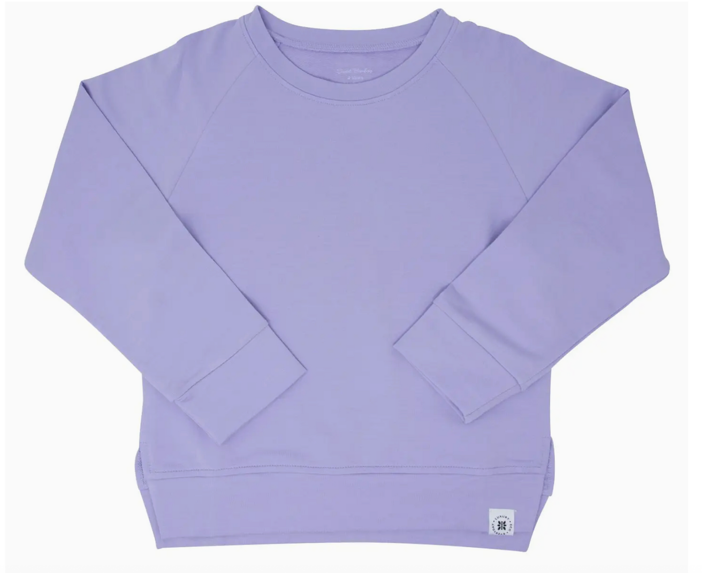 Crew Neck Sweater | Orchid Petal French Terry / Girl / 8