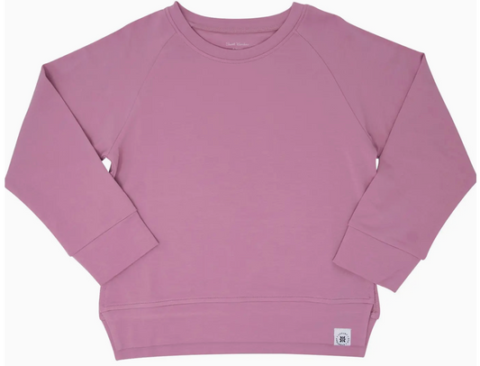 Crew Neck Sweater | Lotus Pink French Terry / Girl / 10