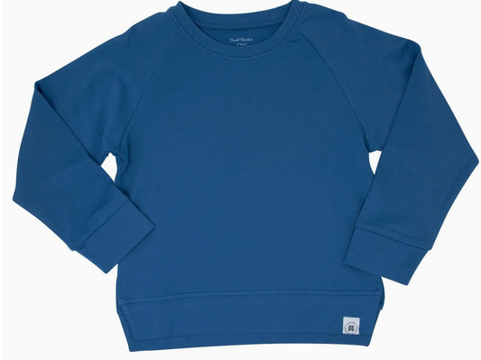 Crew Neck Sweater | Captain Blue French Terry / Boy / 8