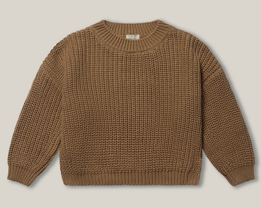 The Chunky Sweater | caramel / 3-4 years