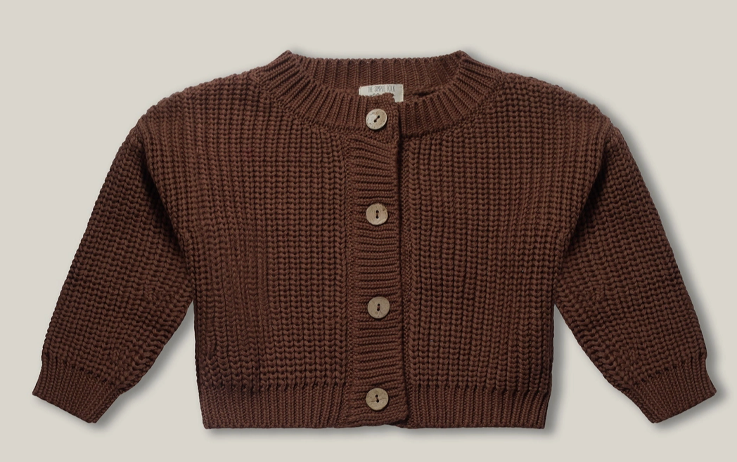 The Chunky Cardigan | rust / 8-9 years