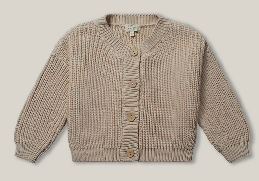 The Chunky Cardigan | oatmeal / 2-3 years