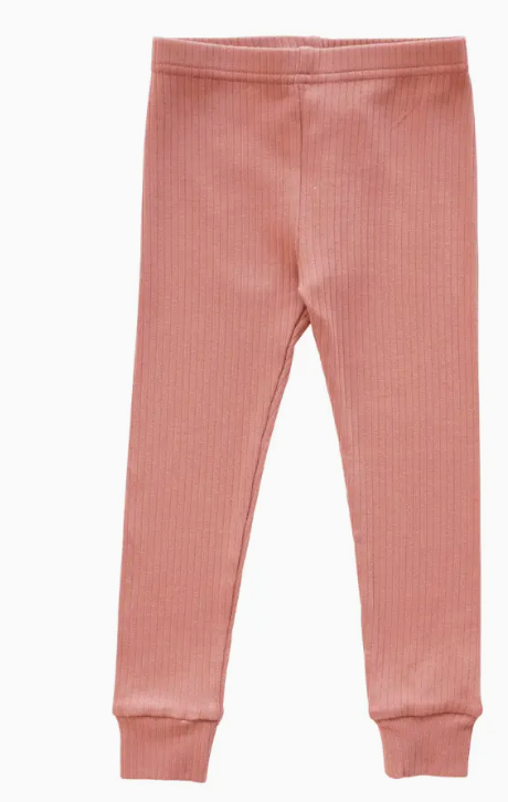 Organic Ribbed Cotton Legging