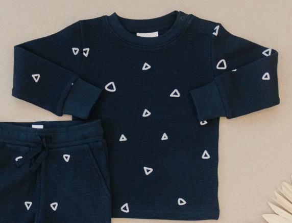 Everyday Long Sleeve | Sapphire Triangle | 18-24 Months