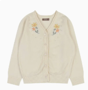 Floral Embroidery Cardigan