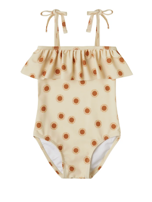 ruffled one-piece swimsuit || suns
