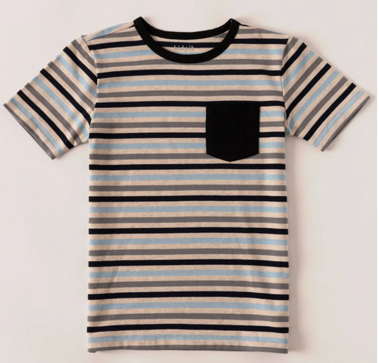 Van Stripe Pocket Tee | Cerulean / XXS (4)