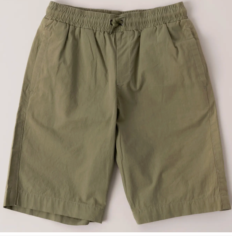 Pull On Beach Short | Oil Green / S (7/8)