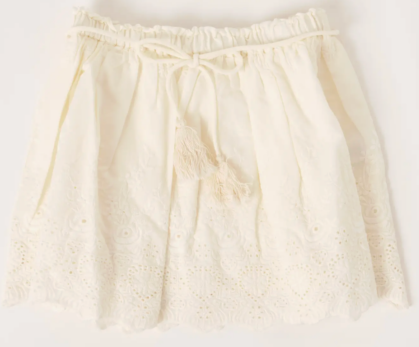 Eyelet Skirt | Ruum Cream / 3T