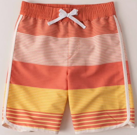 Ombre Stripe Swim Trunk | Burnt Ochre / XXS (4)