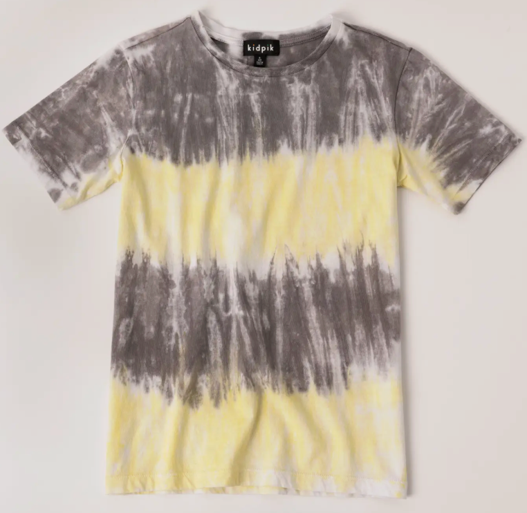 Stripe Tie Dye Tee | Lemon Drop / XS (5/6)