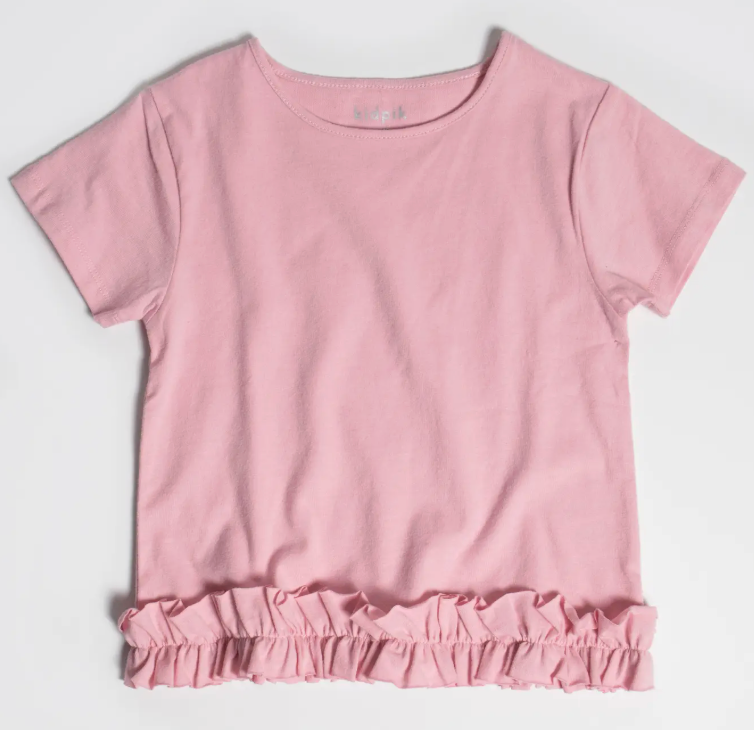 Ruffle Edge Tee | Pink Nectar / M (10)