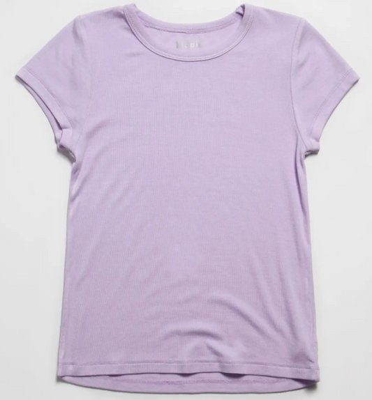 Ribbed Crew Tee | Orchid Bloom / M (10)