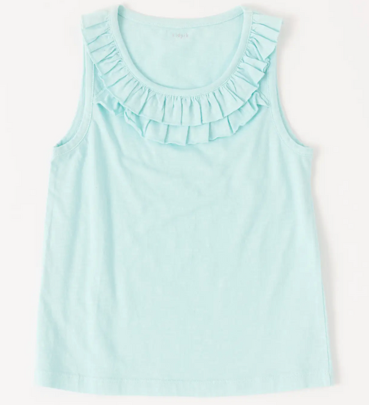 Double Ruffle Tank Top | Island Paradise / XS (5/6)