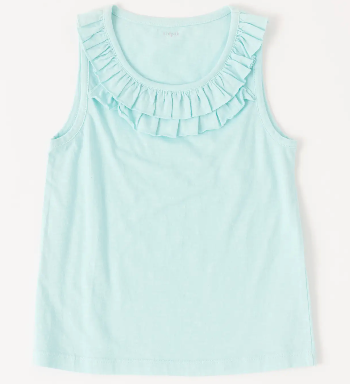 Double Ruffle Tank Top | Island Paradise / M (10)