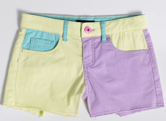 Color Block Twill Short | Sheer Lilac / 8