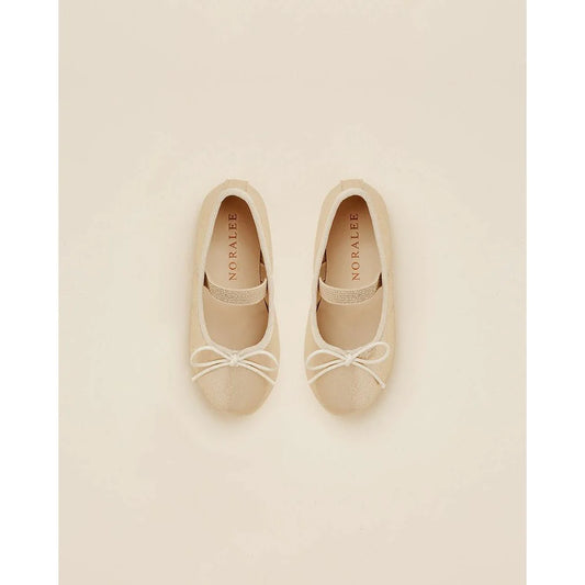 ballet flats | gold metallic