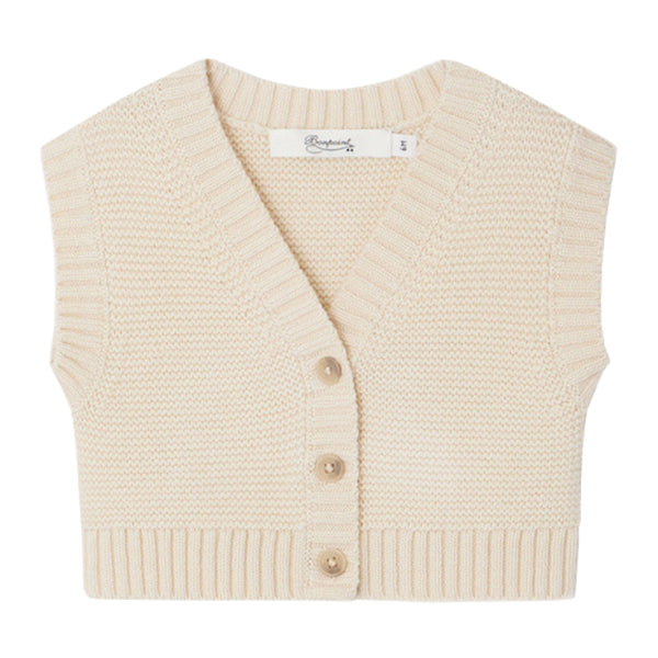 Cream sweater vest