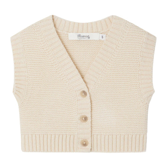 Cream sweater vest