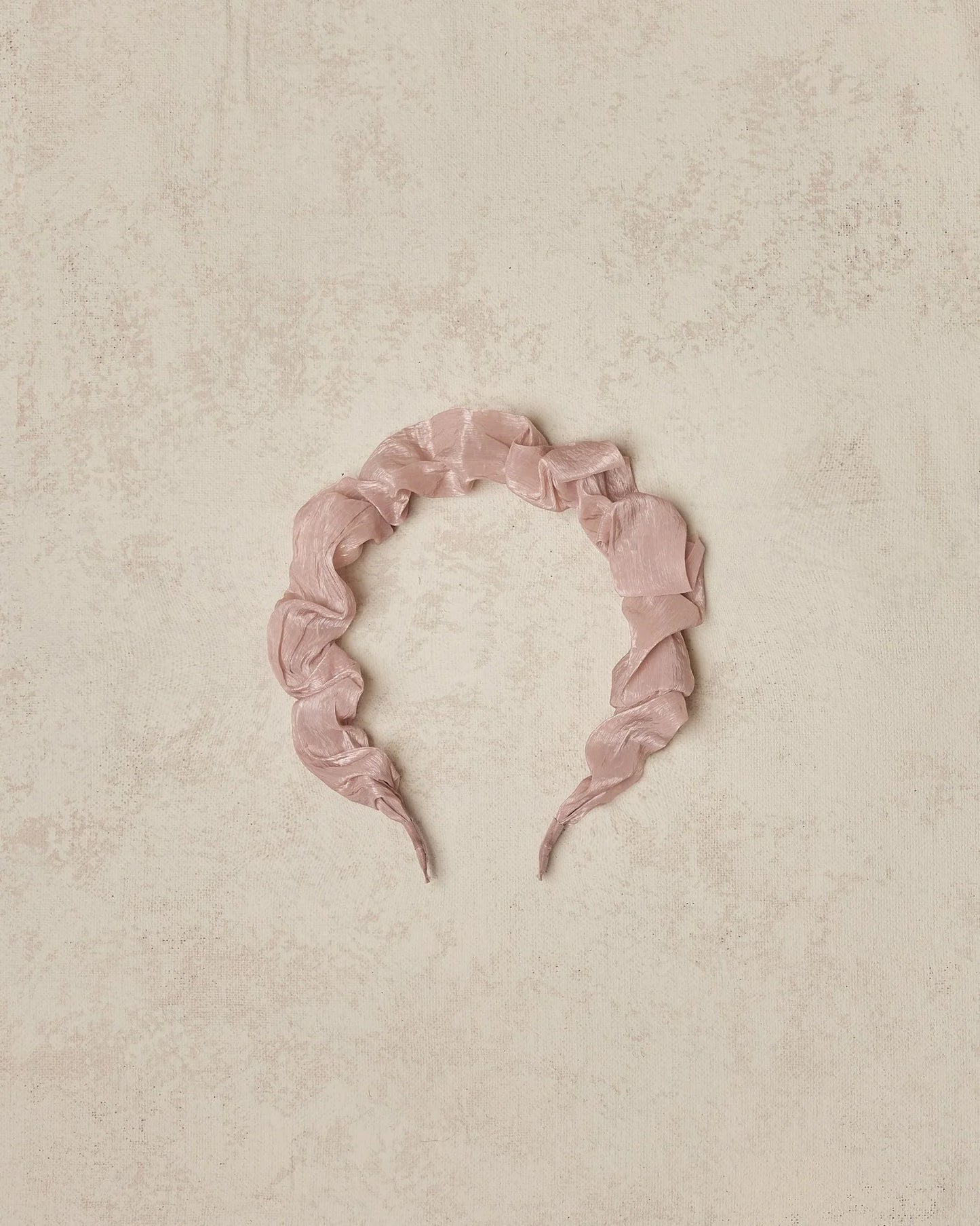 gathered headband | mauve organza