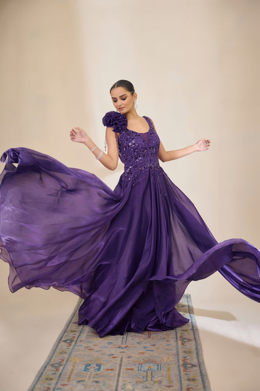 Fable Knot Dress | Amethyst Purple