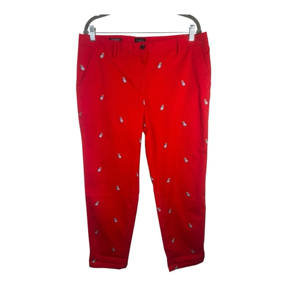 dark red chino pant