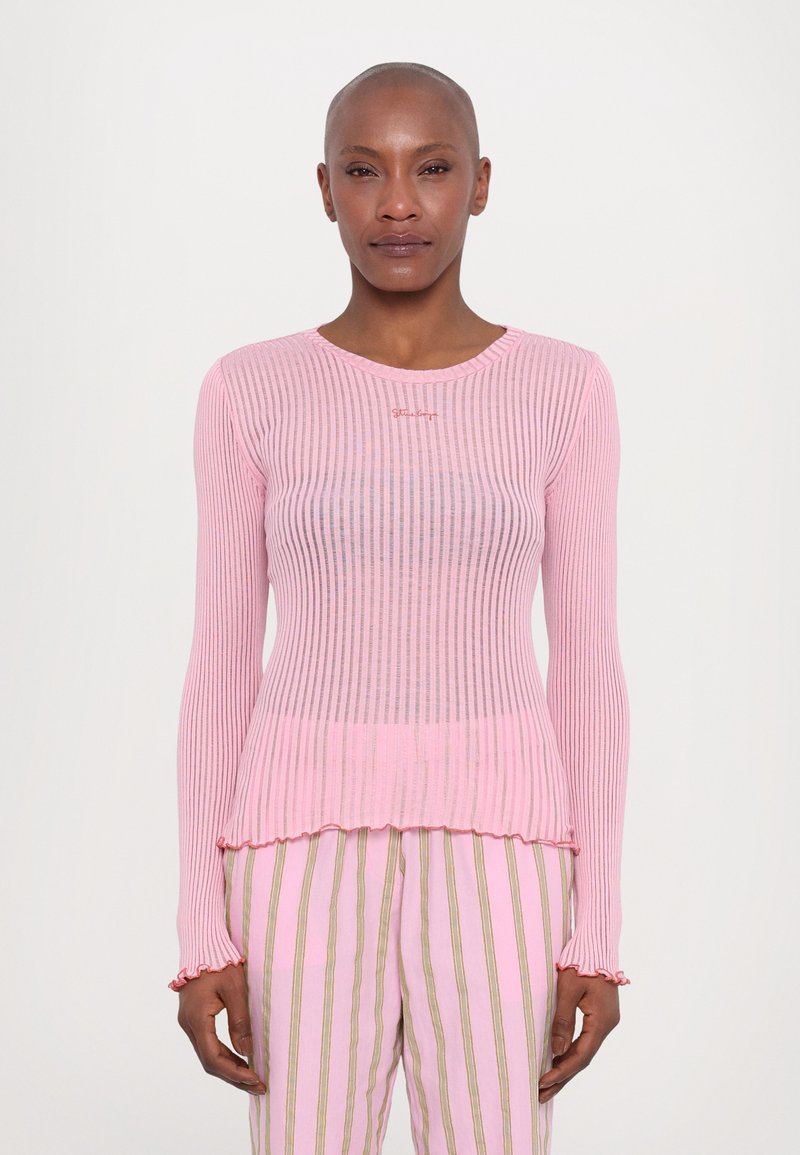 Slub Puff SleeveTee | Pink Nectar