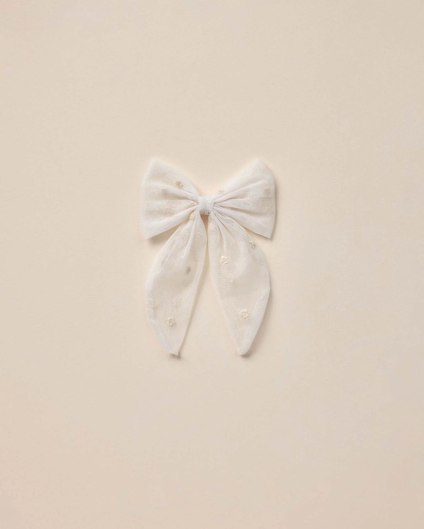 oversized bow | ivory