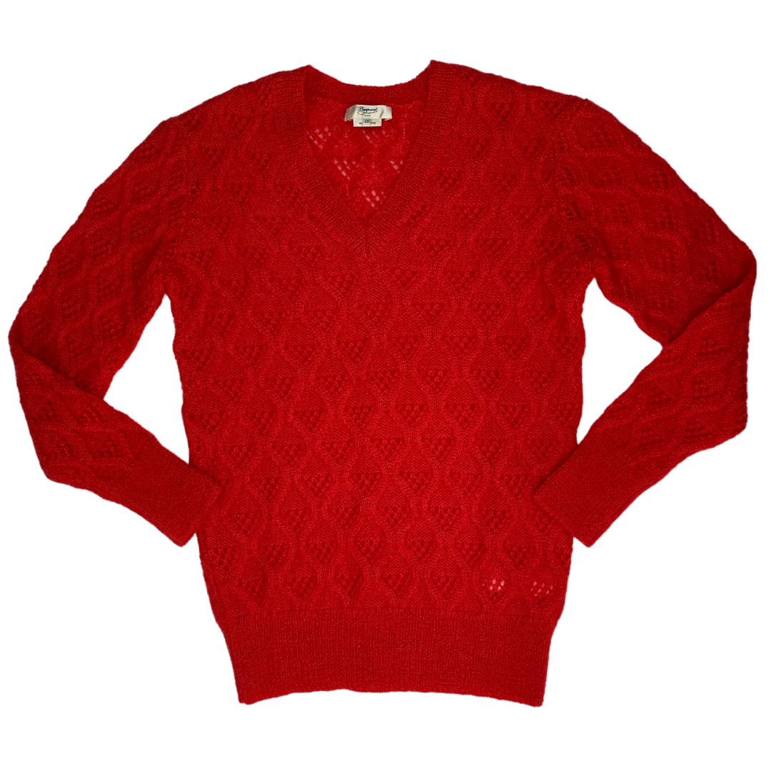 V-NECK KNIT PULLOVER