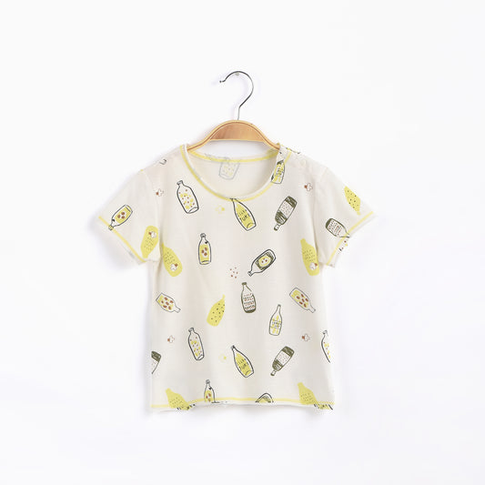 bottle print s/s t-shirt