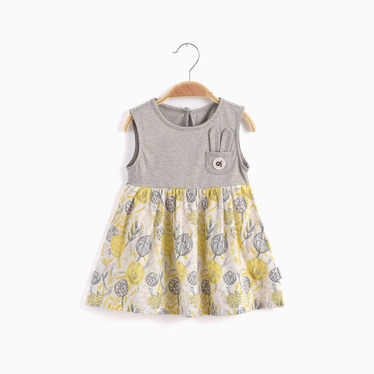 Sleeveless Round Neck Dress