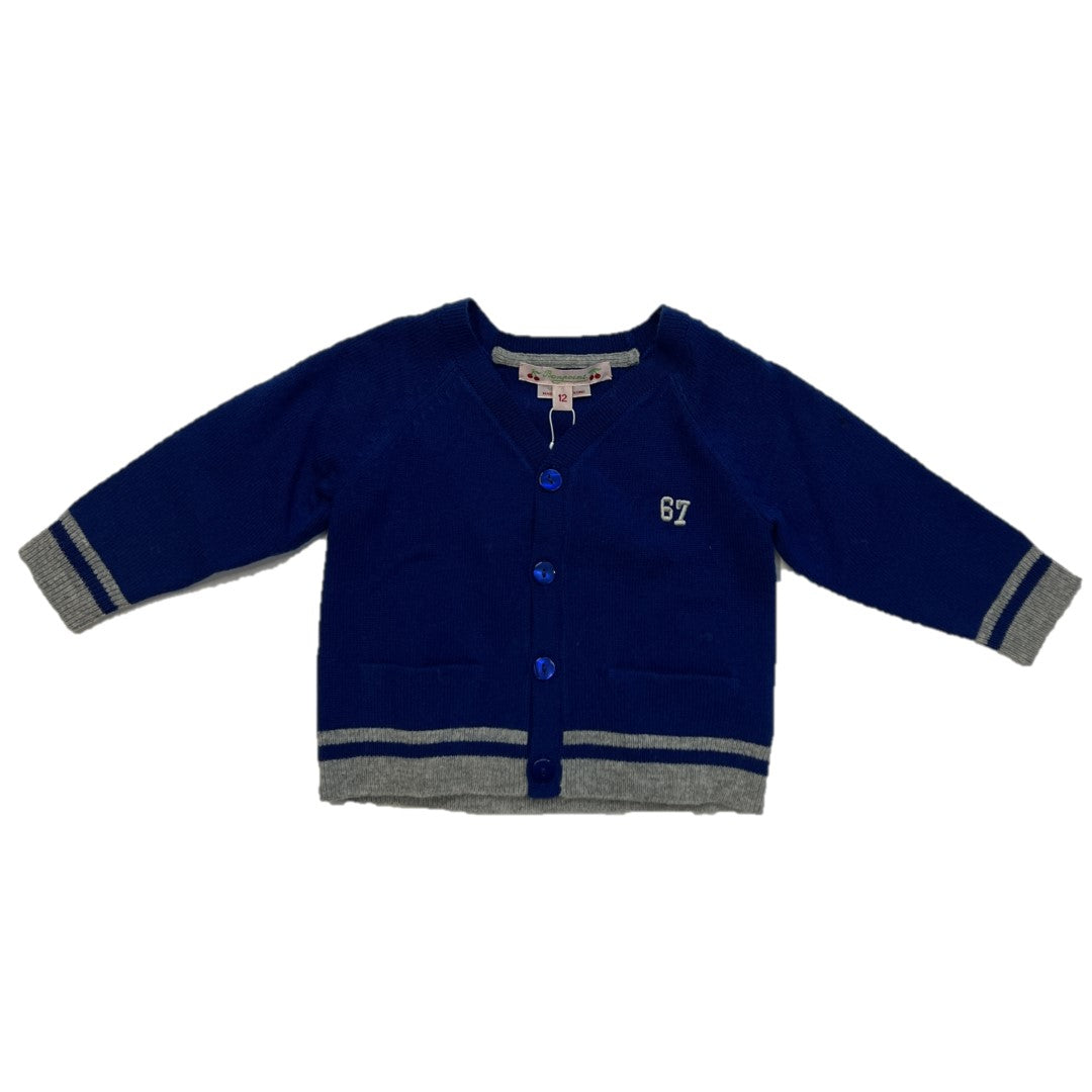 CARDIGAN BLUE AND GRAY