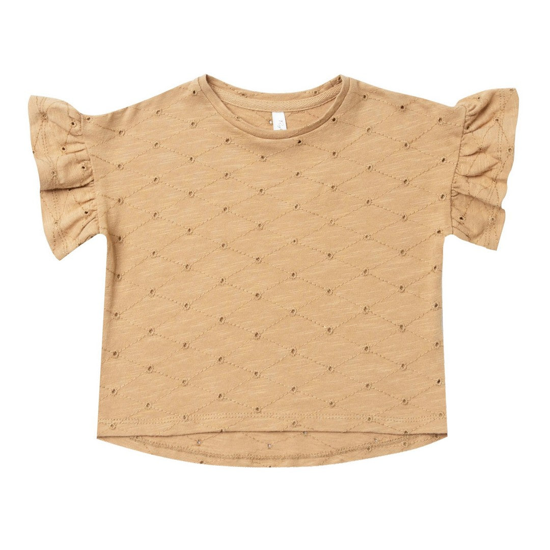 Eyelet Flutter Tee