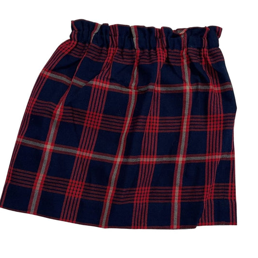 ADULT RED PLAID SKIRT FLUETTE
