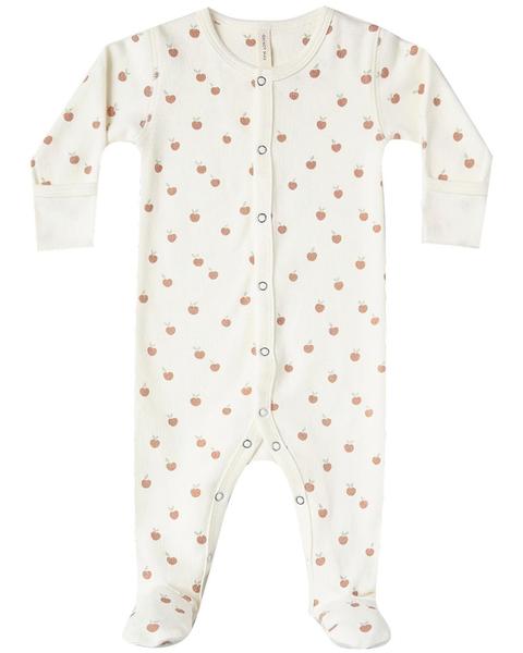 Full Snap Footie organic brushed jersey