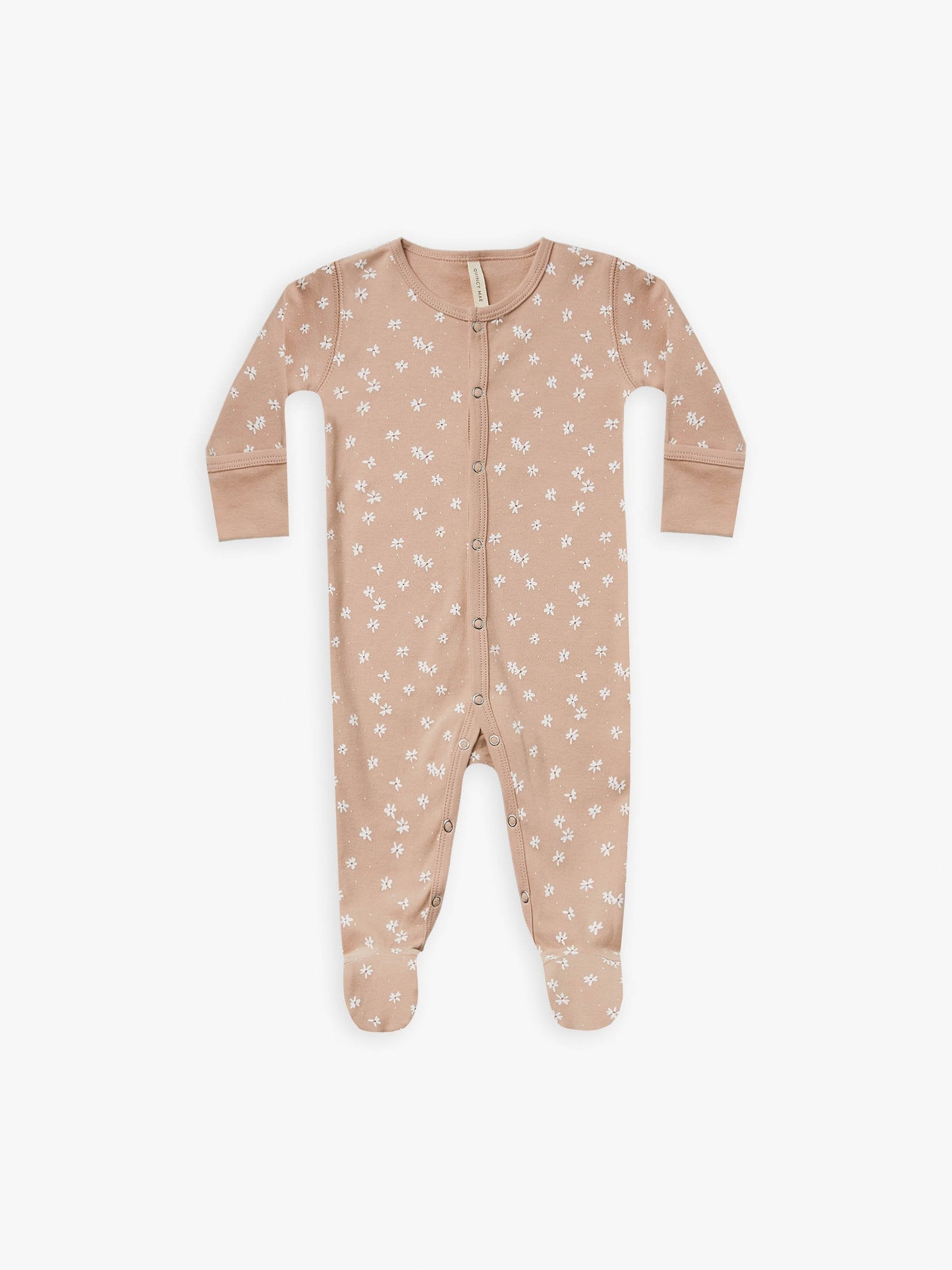 Full Snap Footie organic brushed jersey