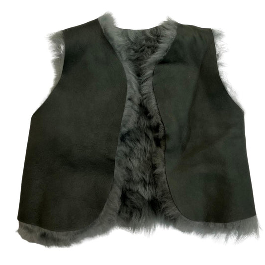 GRAY FUZZY VEST