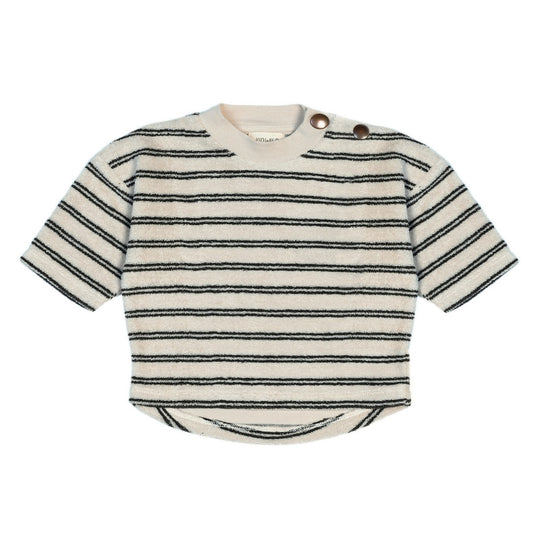 Boxy Sweatshirts - Raven Double Stripe