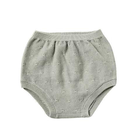 Knit Bloomer sage 6-12m