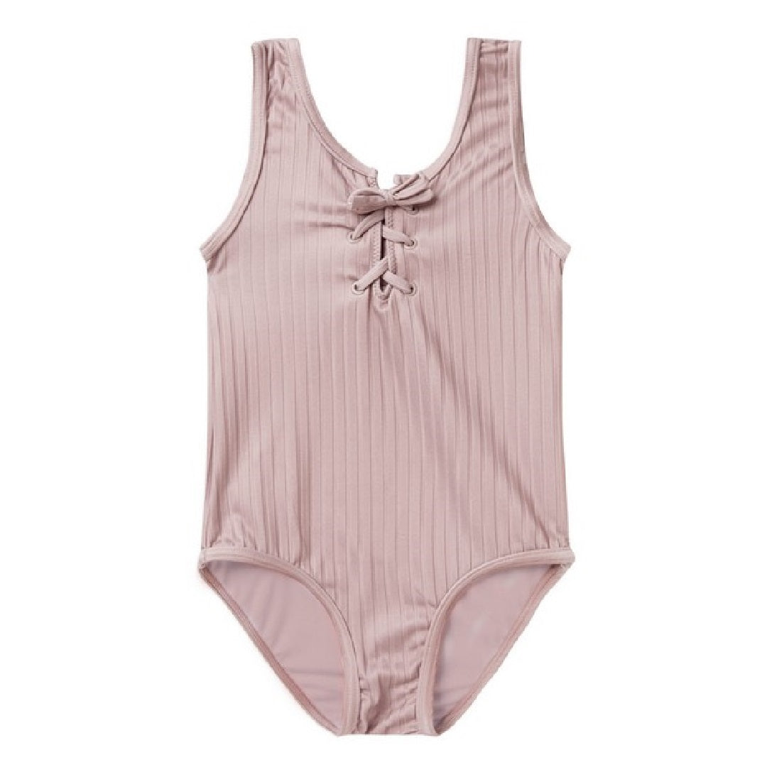 LACE UP ONE-PIECE | MAUVE