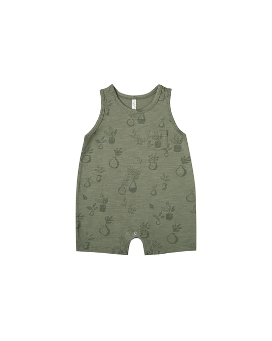 POTTED PLANTS SLEEVELESS ONEPIECE