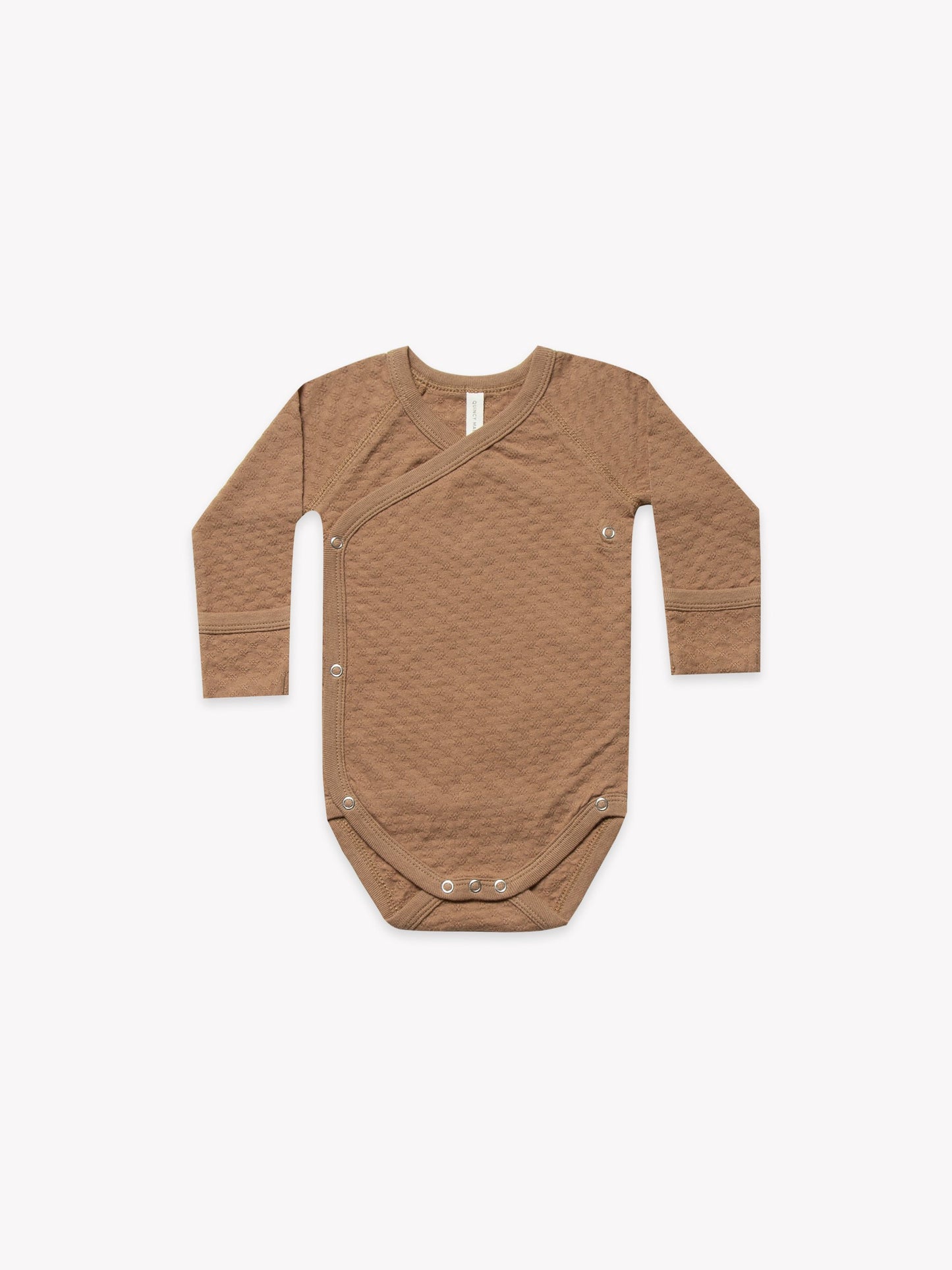 Pointelle Kimono Onesie | Copper
