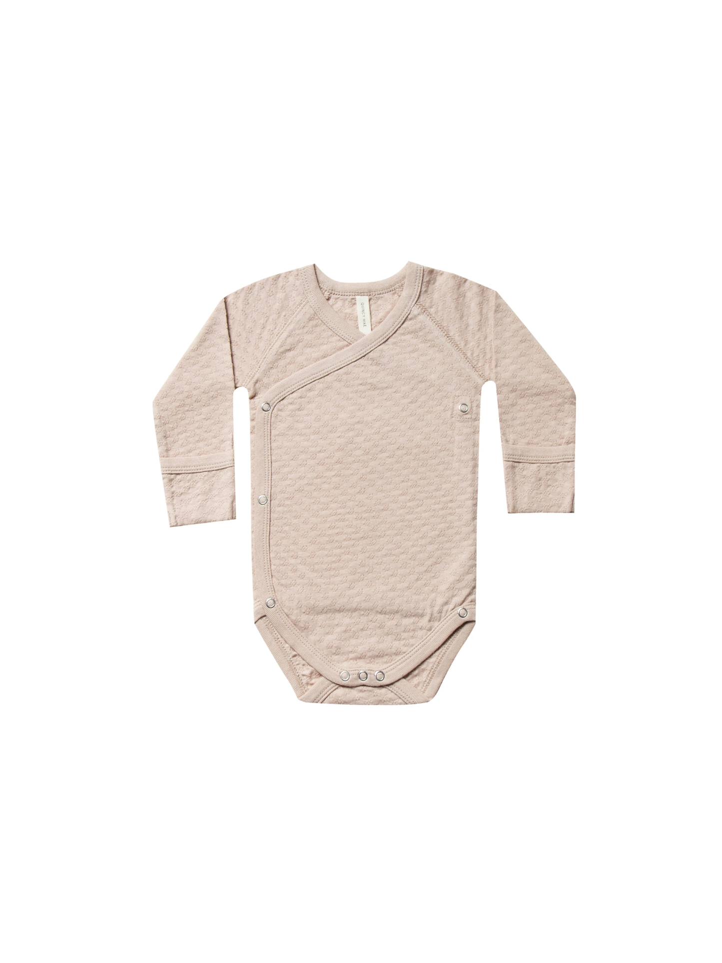 Pointelle Kimono Onesie | Rose - 6-12m