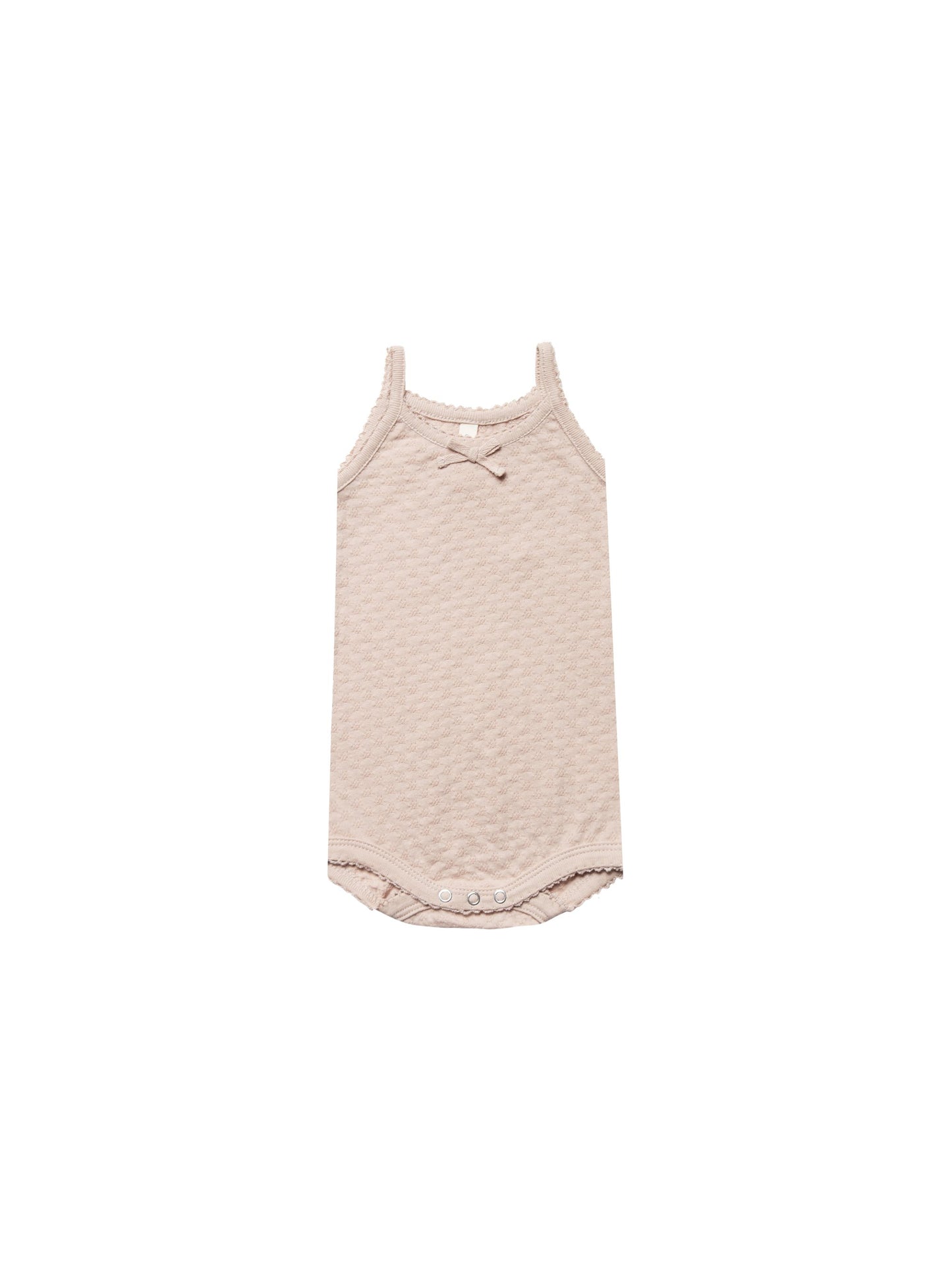 Pointelle Tank Onesie | Rose - 6-12m