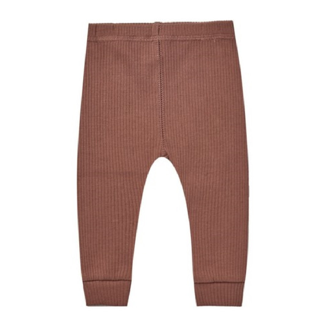 ribbed leggings | pecan