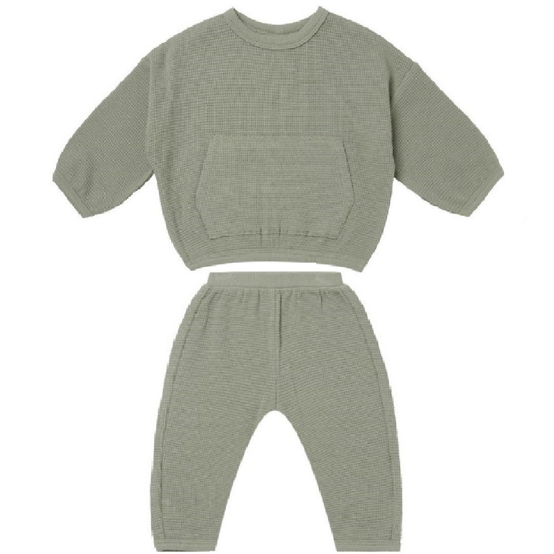 waffle top + pant set